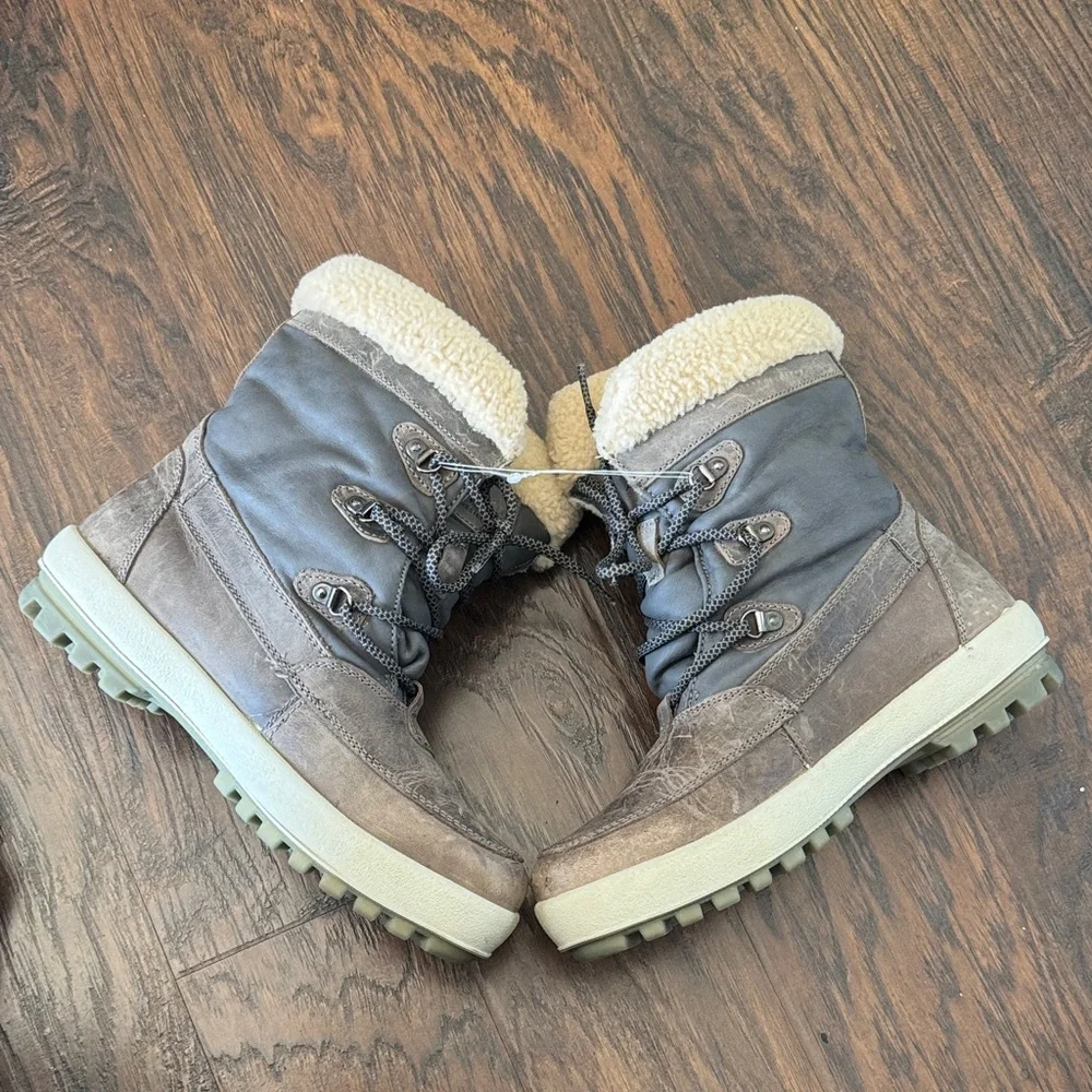 Alpine Design NEW Leather Gray Winter Waterproof Boots, Women’s Size 8.5 - Picture 11 of 16